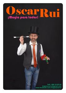 Oscar Rui presta servicio en la subcategoría de Magos para niños en Madrid