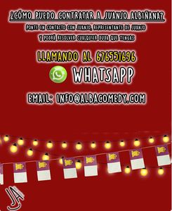 Juanjo Albiñana presta servicio en la subcategoría de Monologuistas, cómicos y humoristas  en Barcelona