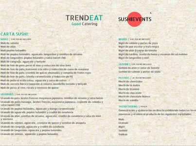 TRENDEAT GOOD CATERING presta servicio en la subcategoría de Catering en Valencia
