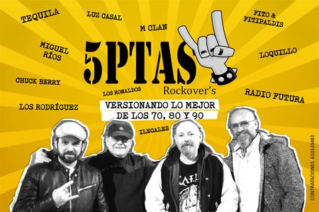 5Ptas Rockover's presta servicio en la subcategoría de Grupos de Rock y Pop en Sevilla