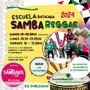 Escuela de batucada clases Barcelona presta servicio en la subcategoría de Orquestas, cantantes y grupos en Barcelona