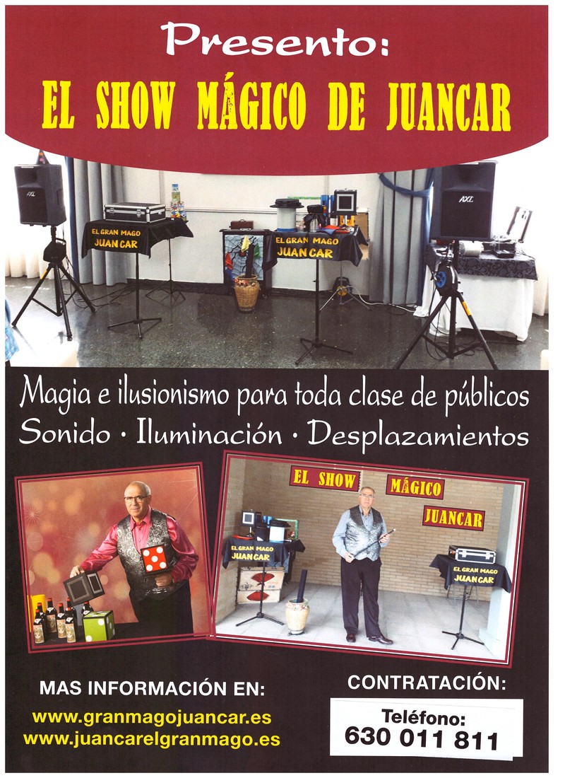 El Gran Mago Juancar presta servicio en la subcategoría de  en 